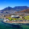 Aerial view of Capetown and Table Mountain 6 أيام في كيب تاون